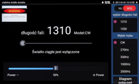 REFLEKTOMETR OPTYCZNY (OTDR) Z TESTEREM CCTV CS-R3-50H