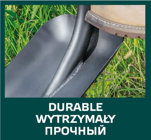 Łopata, metalowy trzonek, plastikowy uchwyt Łopata, metalowy trzonek, plastikowy uchwyt
