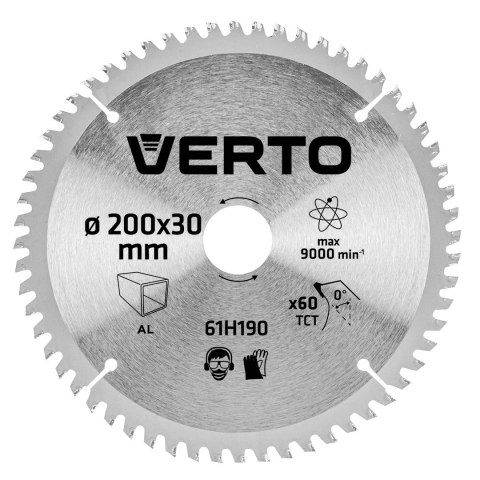 Tarcza do pilarki, widiowa, 200 x 30 mm, 60 zębów, do aluminium Tarcza do pilarki, widiowa, 200 x 30 mm, 60 zębów, do aluminium
