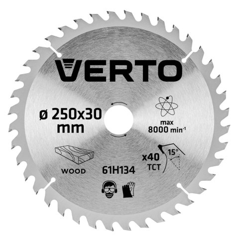 Tarcza do pilarki, widiowa, 250 x 30 mm, 40 zębów Tarcza do pilarki, widiowa, 250 x 30 mm, 40 zębów