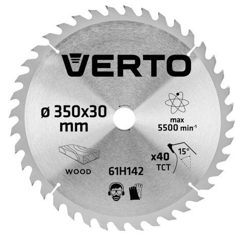 Tarcza do pilarki, widiowa, 350 x 30 mm, 40 zębów Tarcza do pilarki, widiowa, 350 x 30 mm, 40 zębów