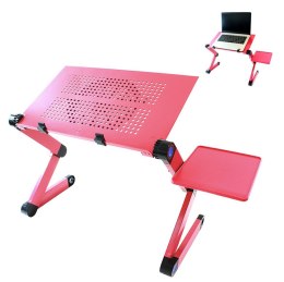 SL7B Stolik pod laptopa chłodzący pink