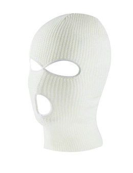 BQ42C Kominiarka balaclava 3 otwory whit