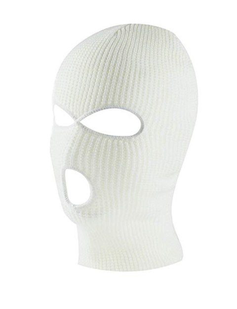 BQ42C Kominiarka balaclava 3 otwory whit BQ42C Kominiarka balaclava 3 otwory whit