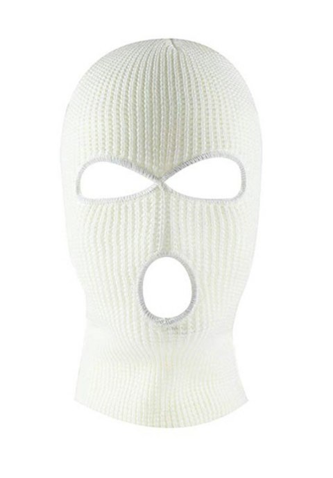 BQ42C Kominiarka balaclava 3 otwory whit BQ42C Kominiarka balaclava 3 otwory whit
