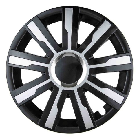 Kołpak samochodowy czarno srebrny mirage 15" cali Kołpak samochodowy czarno srebrny mirage 15" cali