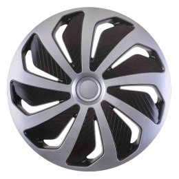 Kołpak samochodowy czarno srebrny wind 14