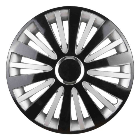 Kołpak samochodowy falcon 14" cali czarno-srebrny Kołpak samochodowy falcon 14" cali czarno-srebrny