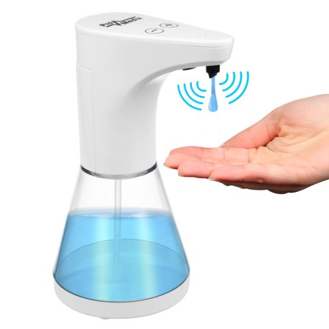 Automatyczny dozownik Promedix, pojemnik dyspenser do płynnych mydeł, płynów dezynfekujących, 480ml, 4xAA PR-530 Automatyczny dozownik Promedix, pojemnik dyspenser do płynnych mydeł, płynów dezynfekujących, 480ml, 4xAA PR-530