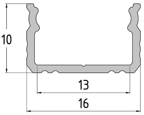 PROFIL Z KLOSZEM DO TAŚM LED PR-LED/SB2/2M NATYNKOWY CZARNY PROFIL Z KLOSZEM DO TAŚM LED PR-LED/SB2/2M NATYNKOWY CZARNY