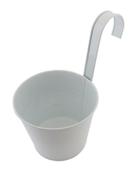 AG691D Doniczka balkonowa 16cm biała