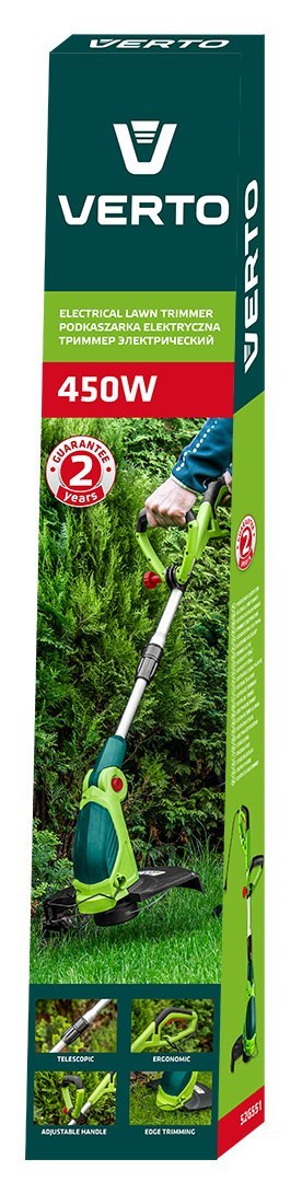 Podkaszarka 450W, szerokość koszenia 290mm Podkaszarka 450W, szerokość koszenia 290mm