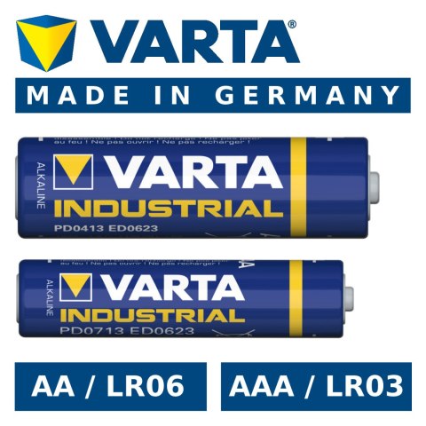 1x Bateria R-03 LR03 AAA alkaliczna Varta Industrial 4003 1x Bateria R-03 LR03 AAA alkaliczna Varta Industrial 4003