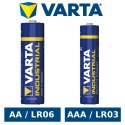 1x Bateria R-03 LR03 AAA alkaliczna Varta Industrial 4003