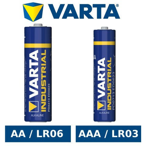 1x Bateria R-03 LR03 AAA alkaliczna Varta Industrial 4003 1x Bateria R-03 LR03 AAA alkaliczna Varta Industrial 4003
