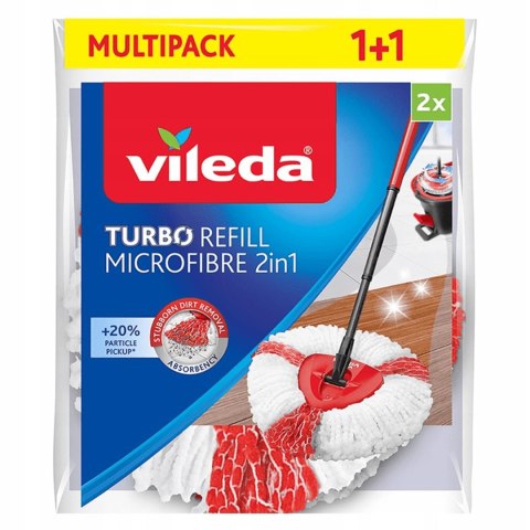 Wkłady do mopa obrotowego Vileda Turbo 2w1 (2szt) Wkłady do mopa obrotowego Vileda Turbo 2w1 (2szt)
