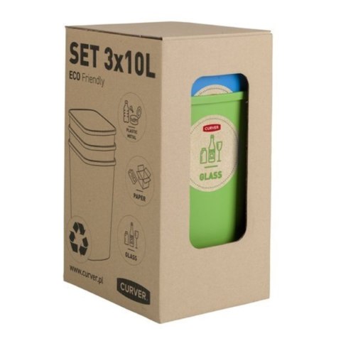 Zestaw 3 koszy do sortowania Curver Eco Friendly Zestaw 3 koszy do sortowania Curver Eco Friendly