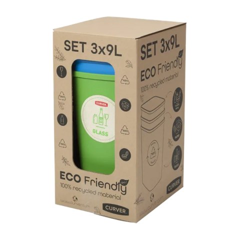 Zestaw 3 koszy do sortowania Curver Eco Friendly Zestaw 3 koszy do sortowania Curver Eco Friendly