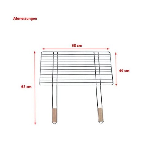 Ruszt grillowy 68x40cm Master Grill MG254 Ruszt grillowy 68x40cm Master Grill MG254