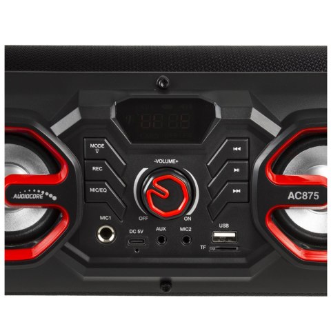 Głośnik przenośny bazooka Audiocore, bluetooth 5.0, radio FM, karta micro, SDIPX4, 2000mAh, AC875 Głośnik przenośny bazooka Audiocore, bluetooth 5.0, radio FM, karta micro, SDIPX4, 2000mAh, AC875