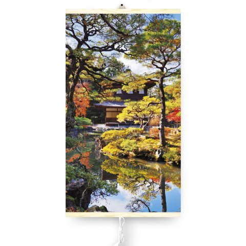 Grzejnik na podczerwień - giętki panel grzewczy 430W TRIO wzór 16 ogród, wymiary 100x57cm z regulatorem Grzejnik na podczerwień - giętki panel grzewczy 430W TRIO wzór 16 ogród, wymiary 100x57cm z regulatorem