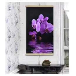 Grzejnik na podczerwień - giętki panel grzewczy 430W TRIO wzór 17 purpurowy cud, wymiary 100x57cm z regulatorem
