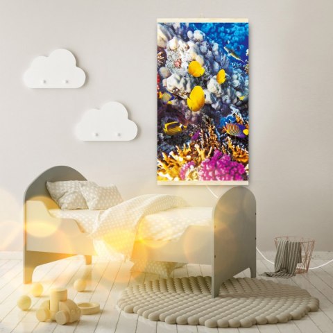 Grzejnik na podczerwień - giętki panel grzewczy 430W TRIO wzór 3 harmonia, wymiary 100x57cm z regulatorem Grzejnik na podczerwień - giętki panel grzewczy 430W TRIO wzór 3 harmonia, wymiary 100x57cm z regulatorem