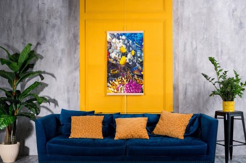Grzejnik na podczerwień - giętki panel grzewczy 430W TRIO wzór 6 rafa koralowa, wymiary 100x57cm z regulatorem Grzejnik na podczerwień - giętki panel grzewczy 430W TRIO wzór 6 rafa koralowa, wymiary 100x57cm z regulatorem