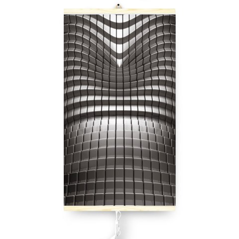 Grzejnik na podczerwień - giętki panel grzewczy 430W TRIO wzór 7 abstrakcja, wymiary 100x57cm z regulatorem Grzejnik na podczerwień - giętki panel grzewczy 430W TRIO wzór 7 abstrakcja, wymiary 100x57cm z regulatorem