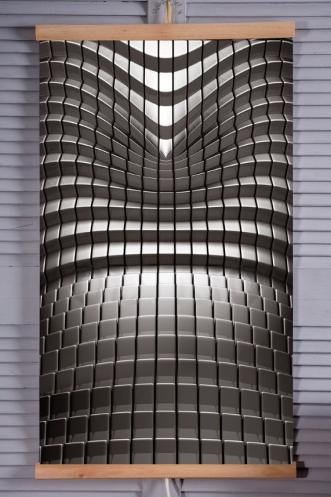 Grzejnik na podczerwień - giętki panel grzewczy 430W TRIO wzór 7 abstrakcja, wymiary 100x57cm z regulatorem Grzejnik na podczerwień - giętki panel grzewczy 430W TRIO wzór 7 abstrakcja, wymiary 100x57cm z regulatorem