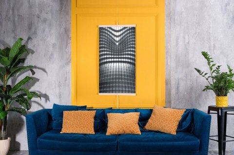 Grzejnik na podczerwień - giętki panel grzewczy 430W TRIO wzór 7 abstrakcja, wymiary 100x57cm z regulatorem Grzejnik na podczerwień - giętki panel grzewczy 430W TRIO wzór 7 abstrakcja, wymiary 100x57cm z regulatorem