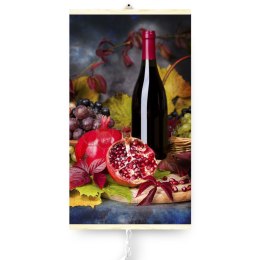 Grzejnik na podczerwień - giętki panel grzewczy 430W TRIO wzór 8 wino, wymiary 100x57cm z regulatorem