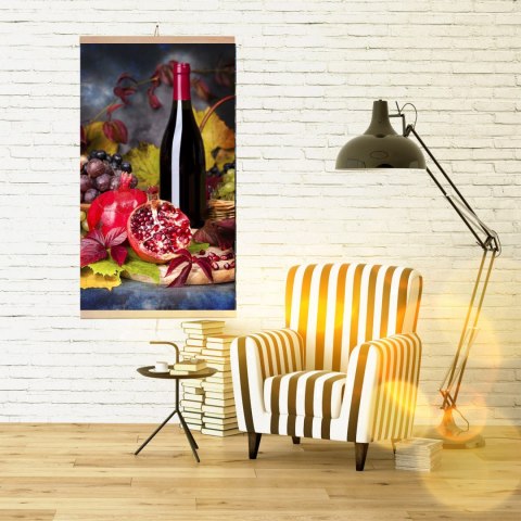 Grzejnik na podczerwień - giętki panel grzewczy 430W TRIO wzór 8 wino, wymiary 100x57cm z regulatorem Grzejnik na podczerwień - giętki panel grzewczy 430W TRIO wzór 8 wino, wymiary 100x57cm z regulatorem