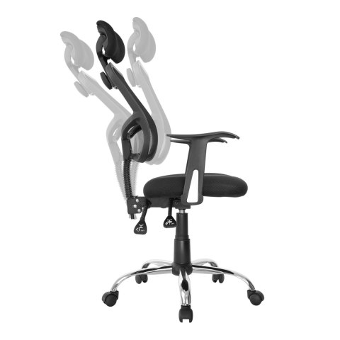 Siatkowe ergonomiczne krzesło biurowe Ergo Office, z wysokim oparciem, regulowany zagłówek, max 150kg, ER-413 Siatkowe ergonomiczne krzesło biurowe Ergo Office, z wysokim oparciem, regulowany zagłówek, max 150kg, ER-413