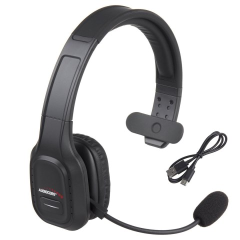 Słuchawki bluetooth ANC call center z mikrofonem Audiocore, QCC3020, ANC, AVRCP, A2DP, HSP, HFP, kodek SBC AAC, AC864 Słuchawki bluetooth ANC call center z mikrofonem Audiocore, QCC3020, ANC, AVRCP, A2DP, HSP, HFP, kodek SBC AAC, AC864