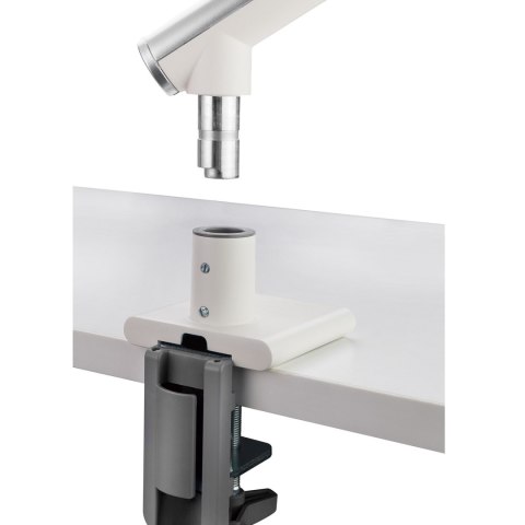 Uchwyt do monitora Ergo Office, premium ze sprężyną gazową, podwójne ramię, 17"-32" 9 kg, biały, ER-437 Uchwyt do monitora Ergo Office, premium ze sprężyną gazową, podwójne ramię, 17"-32" 9 kg, biały, ER-437