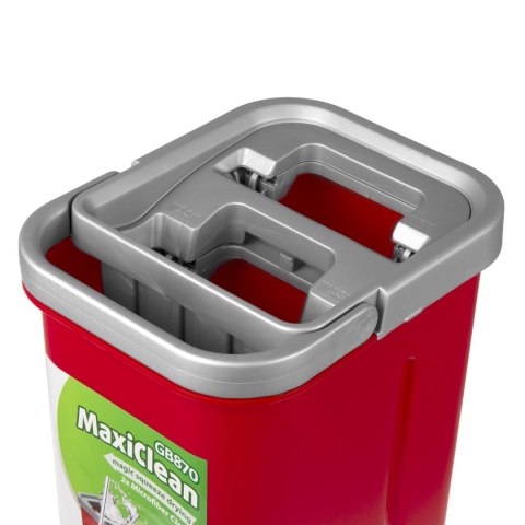 Mop płaski z wiadrem i wyciskaczem GreenBlue, dwa wkłady microfibra HQ, pojemność 5,7L, MaxiClean GB870 Mop płaski z wiadrem i wyciskaczem GreenBlue, dwa wkłady microfibra HQ, pojemność 5,7L, MaxiClean GB870