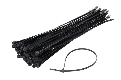 Taśmy kablowe opaski zaciskowe czarne 2,5x200mm - 100 szt. Taśmy kablowe opaski zaciskowe czarne 2,5x200mm - 100 szt.