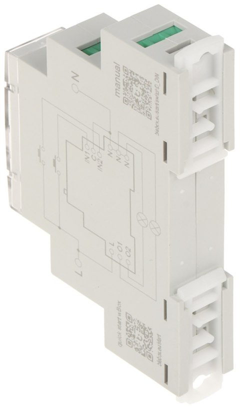 PODWÓJNY INTELIGENTNY PRZEŁĄCZNIK SWITCHBOX-D-DIN/BLEBOX Wi-Fi, 230 V AC PODWÓJNY INTELIGENTNY PRZEŁĄCZNIK SWITCHBOX-D-DIN/BLEBOX Wi-Fi, 230 V AC