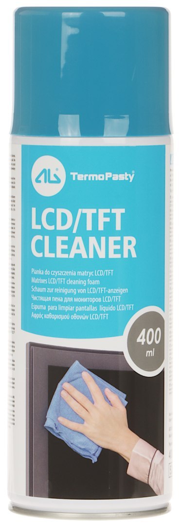 PREPARAT CZYSZCZĄCY DO MATRYC LCD LCD-CLEANER/400 SPRAY / PIANKA 400 ml AG TERMOPASTY PREPARAT CZYSZCZĄCY DO MATRYC LCD LCD-CLEANER/400 SPRAY / PIANKA 400 ml AG TERMOPASTY