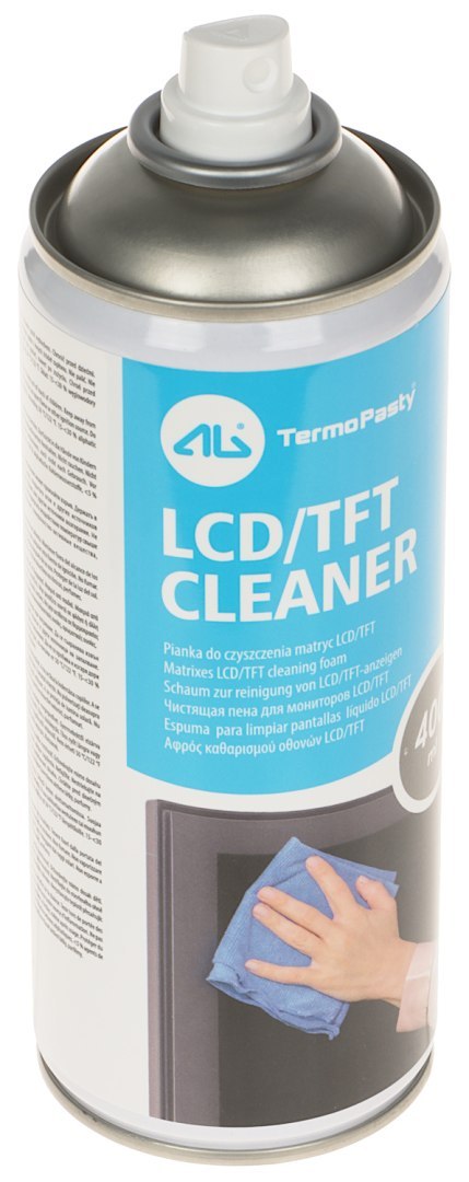 PREPARAT CZYSZCZĄCY DO MATRYC LCD LCD-CLEANER/400 SPRAY / PIANKA 400 ml AG TERMOPASTY PREPARAT CZYSZCZĄCY DO MATRYC LCD LCD-CLEANER/400 SPRAY / PIANKA 400 ml AG TERMOPASTY