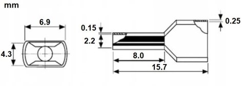 TULEJKA KABLOWA PODWÓJNA TUL-2X1.5/8/DIN-B*P100 TULEJKA KABLOWA PODWÓJNA TUL-2X1.5/8/DIN-B*P100