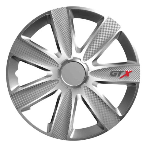 Kołpak samochodowy carbon srebrny gtx 17" cali Kołpak samochodowy carbon srebrny gtx 17" cali