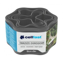 Obrzeże ogrodowe 10cm x 9m Cellfast grafitowe