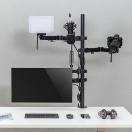 Uchwyt na monitor mikrofon kamerę i naświetlacz All-In-One Studio NanoRS, YouTube, 17