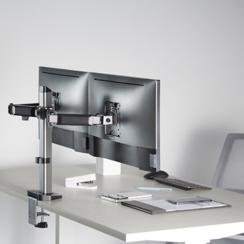 Uchwyt przegubowy na dwa monitory Deluxe Ergo Office, 17"-32", max. 9kg, ER-449 Uchwyt przegubowy na dwa monitory Deluxe Ergo Office, 17"-32", max. 9kg, ER-449