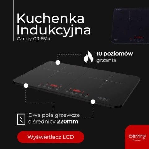 CR 6514 Kuchenka indukcyjna - dwupalnikowa CR 6514 Kuchenka indukcyjna - dwupalnikowa