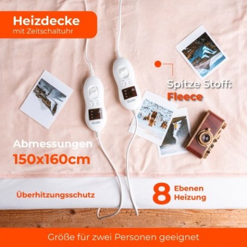 CR 7424 Elektryczny koc podkładowy z czasomierzem (2) CR 7424 Elektryczny koc podkładowy z czasomierzem (2)