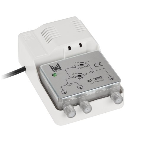 Wzmacniacz antenowy szerokopasmowy AI-200 ALCAD Wzmacniacz antenowy szerokopasmowy AI-200 ALCAD