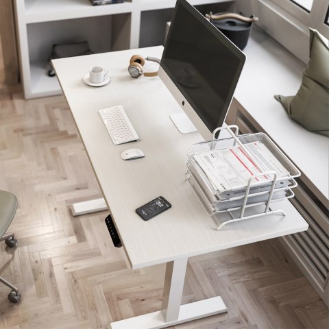 Biurko elektryczne z regulacją wys Ergo Office, szare, max wys 123cm , 80 kg - bez blatu, do pracy stojąco siedzącej, ER-433 Biurko elektryczne z regulacją wys Ergo Office, szare, max wys 123cm , 80 kg - bez blatu, do pracy stojąco siedzącej, ER-433
